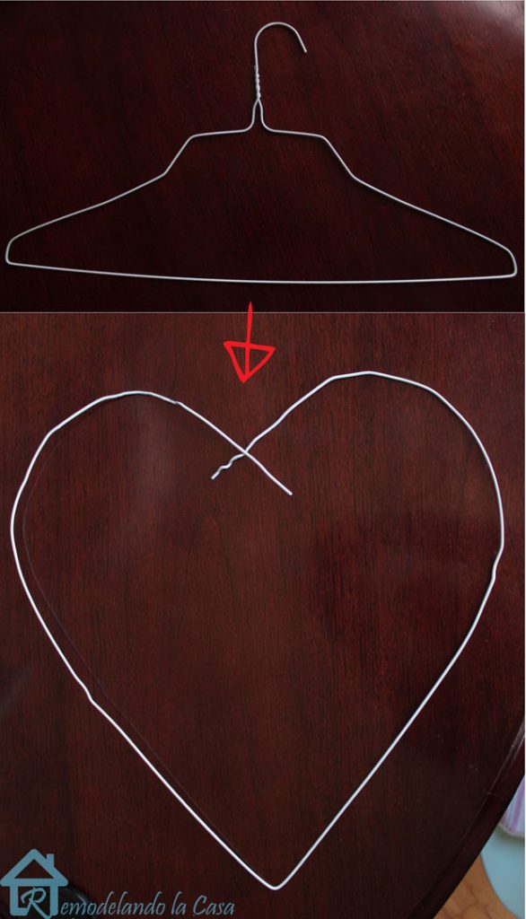 hanger turned heart