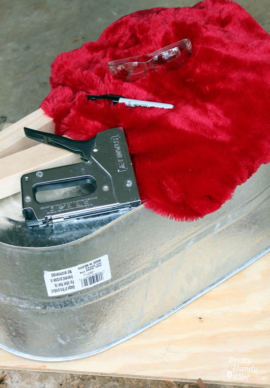 Galvanized Tub Storage Bench for Kids | Pretty Handy Girl
