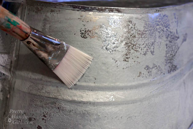 Galvanized Tub Storage Bench for Kids | Pretty Handy Girl
