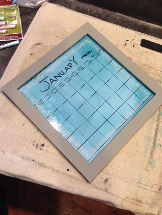 Reusable monthly menu board with magnetic meals - perpetual menu board