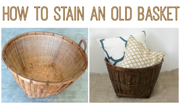 how to stain an old basket