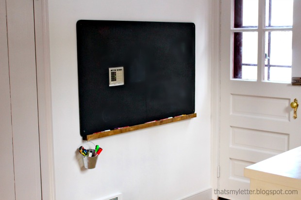 Build a Wall Chalkboard With a Chalk Ledge