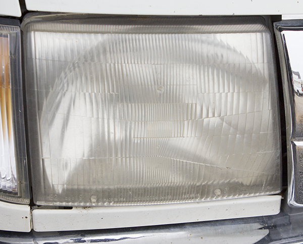 Headlight in Need of Restoration