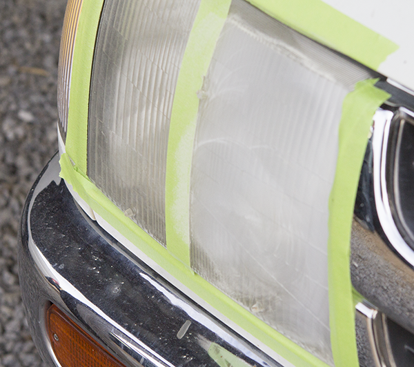 Sanded Headlight
