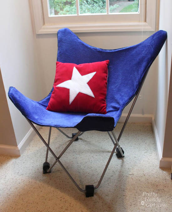 How to Recover a Butterfly Chair | Pretty Handy Girl