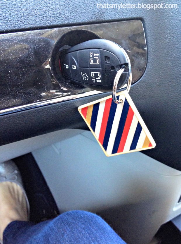 coffee stirrer keychain car