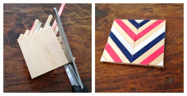 coffee stirrer keychain step 4