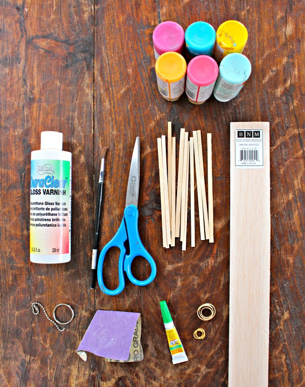 coffee stirrer keychain supplies