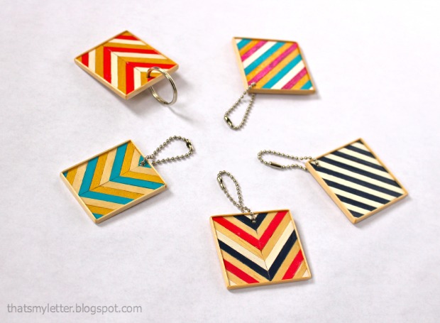 coffee stirrer keychains 1