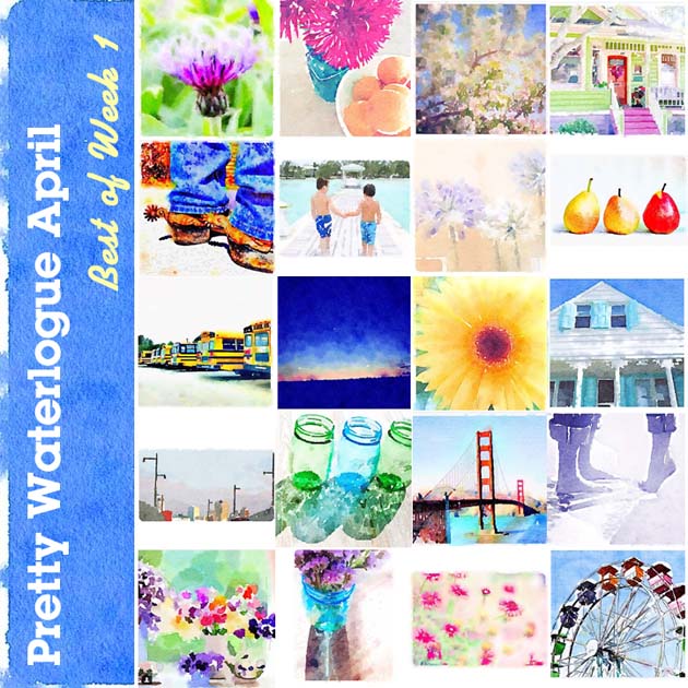 Pretty Waterlogue April Best of Week 1