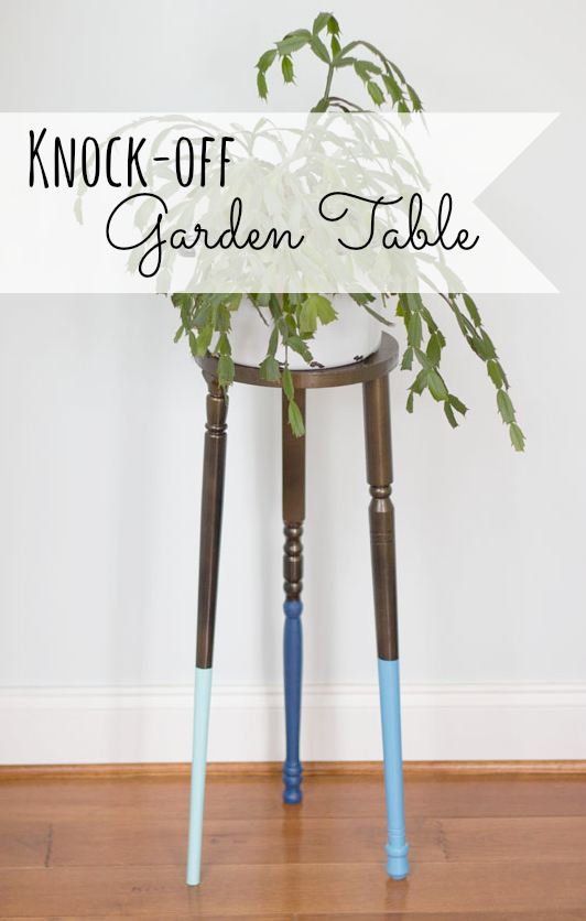 Knock off Partridge Garden Table Tutorial