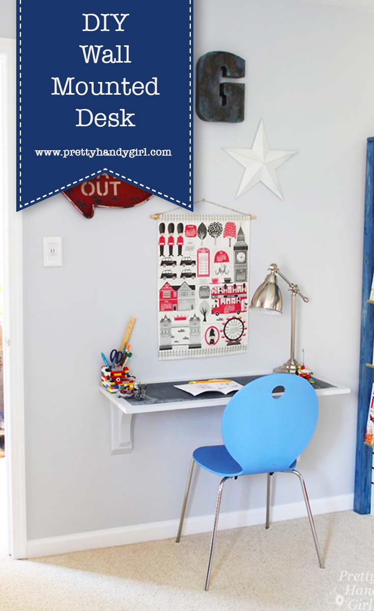 DIY Wall Mounted Desk