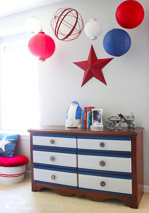 Hanging Ceiling Art | Spheres & Lanterns | Pretty Handy Girl