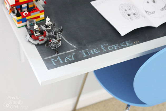 How to Make a Chalkboard Surface Desk