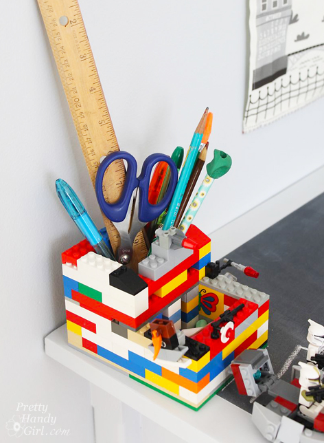 Lego Pencil Holder | Pretty Handy Girl
