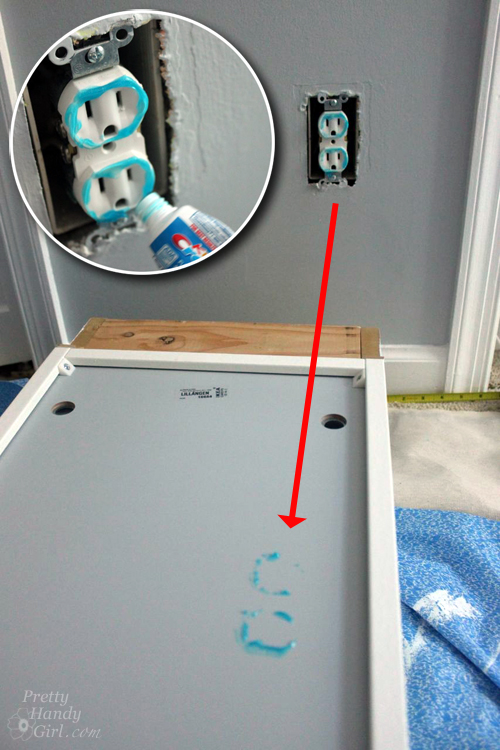 Wall-mounted IKEA LILLÅNGEN Mirrored Cabinet turned Stuffed Animal Storage | Pretty Handy Girl