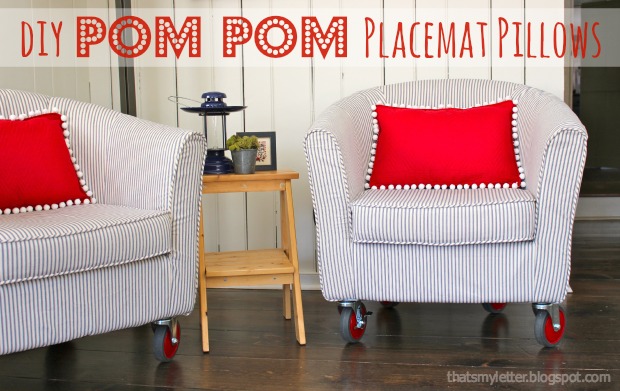 pom pom pillows