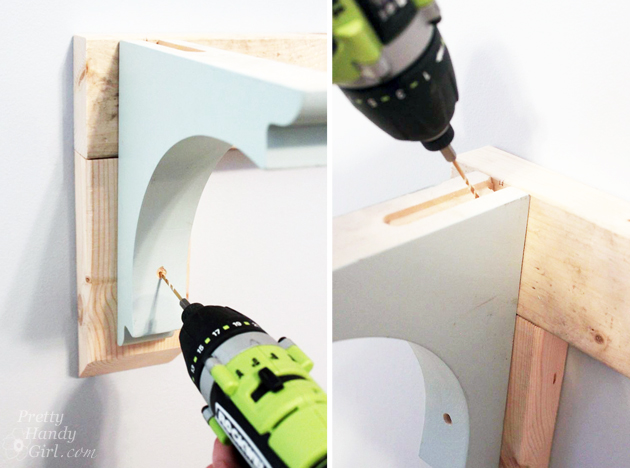 Wall-Mounted Desk Tutorial | Pretty Handy Girl