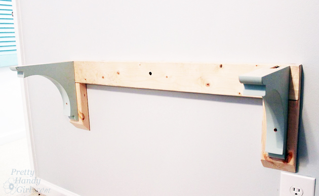 Wall-Mounted Desk Tutorial | Pretty Handy Girl