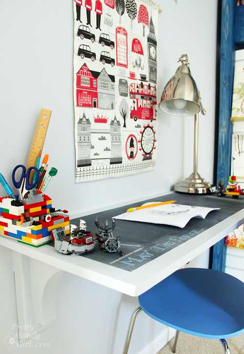 Wall-Mounted Desk Tutorial | Pretty Handy Girl