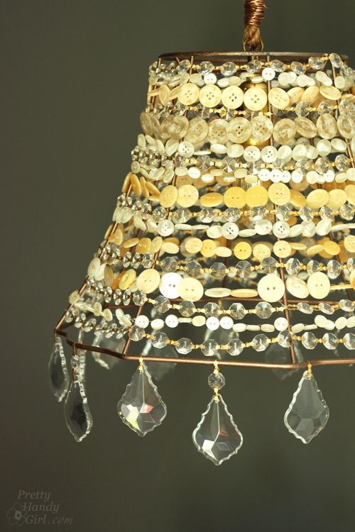 DIY Button Pendant Light | Pretty Handy Girl