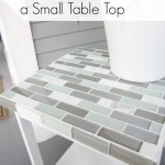 How to Tile a Small Table Top