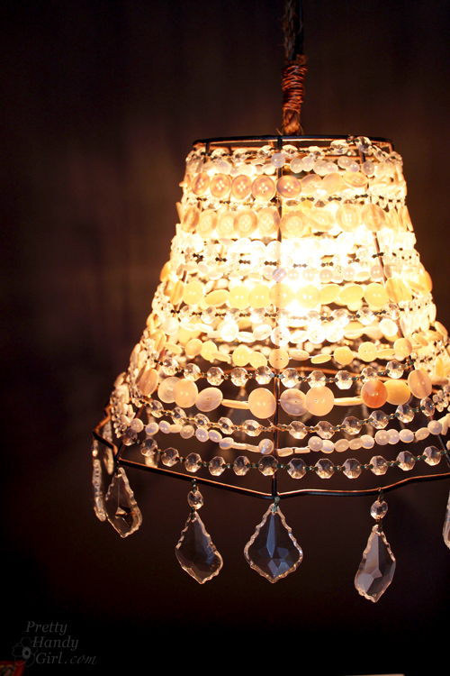 DIY Button Pendant Light | Pretty Handy Girl