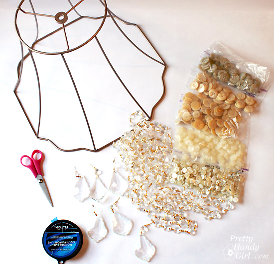 DIY Button Pendant Light |Pretty Handy Girl