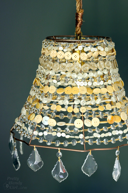 DIY Button Pendant Light | Pretty Handy Girl