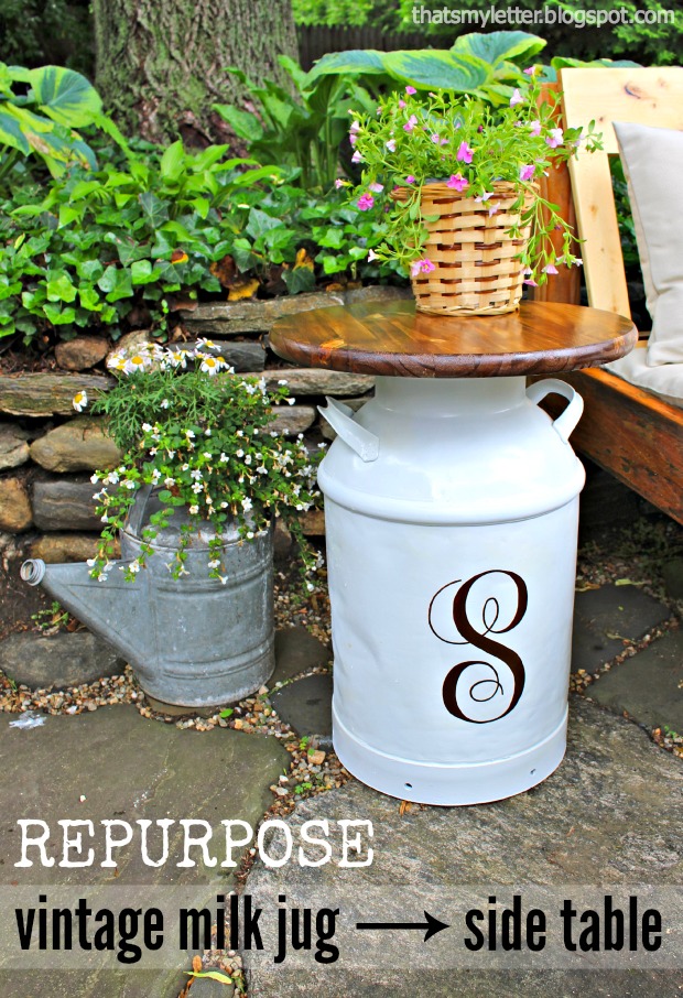milk jug side table
