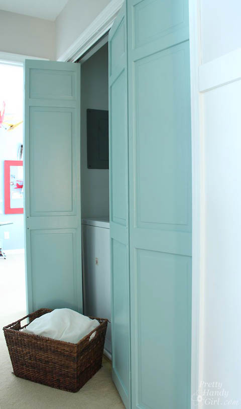 How to Trim Closet Doors with Dremel UltraSaw | Pretty Handy Girl