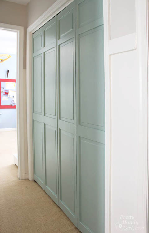 How to Trim Closet Doors with Dremel UltraSaw | Pretty Handy Girl