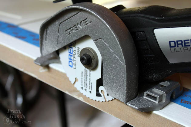 How to Trim Closet Doors with Dremel UltraSaw | Pretty Handy Girl