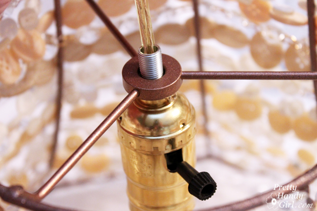 DIY Button Pendant Light | Pretty Handy Girl