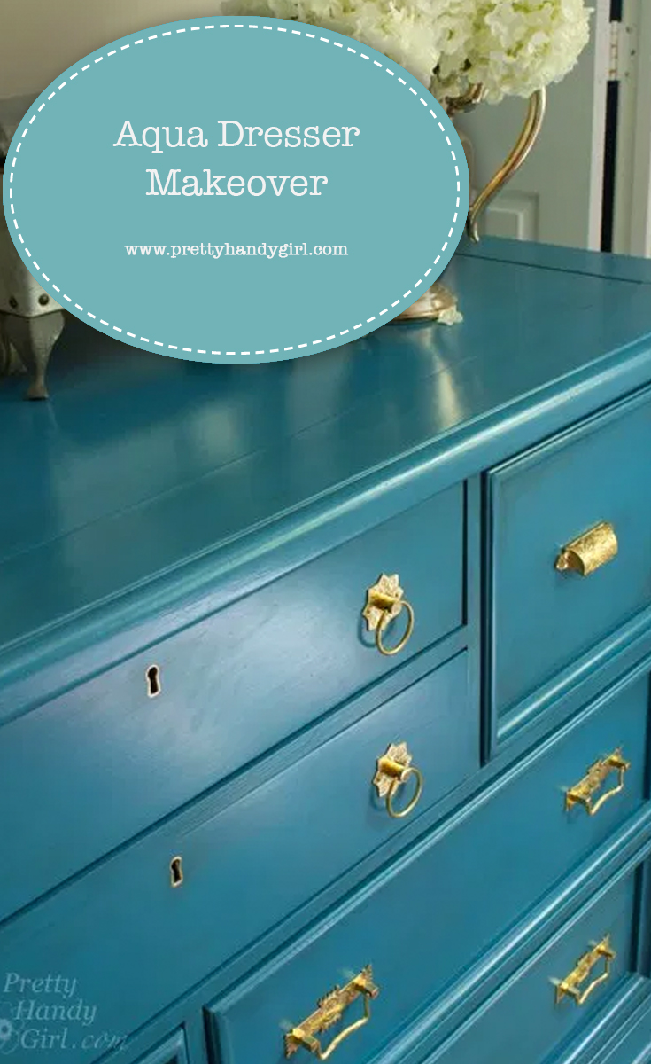 Aqua Dresser Makeover | Pretty Handy Girl