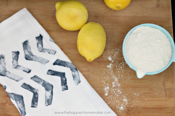 Hostess Gift Ideas - Block Print Stamped Tea Towel