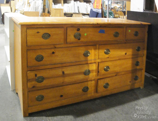 Facelift for a Knotty Pine Dresser | Pretty Handy Girl