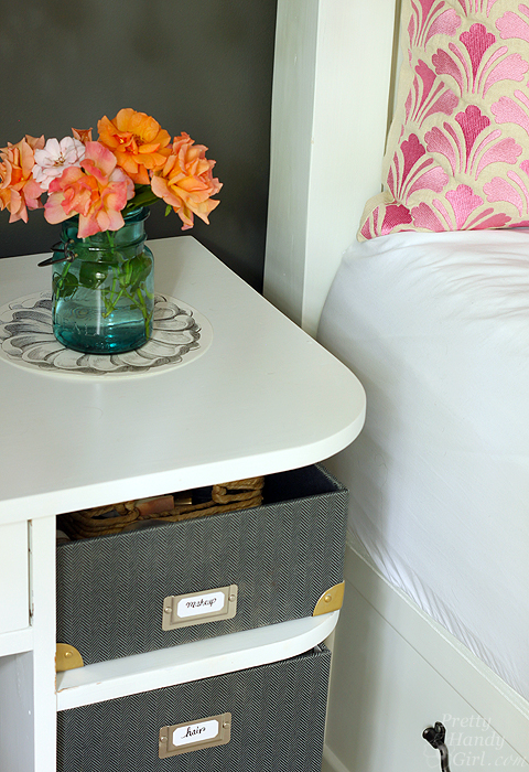 Painted Bedside Vanity | Pretty Handy Girl