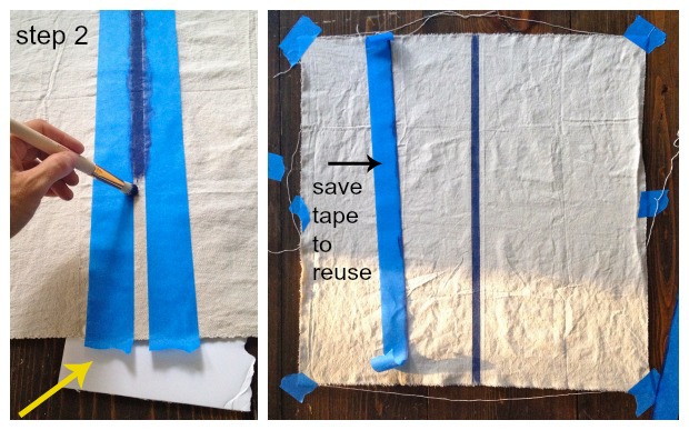 striped euro shams step 2