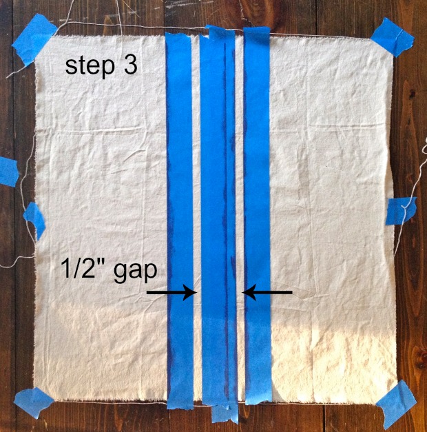 striped euro shams step 3