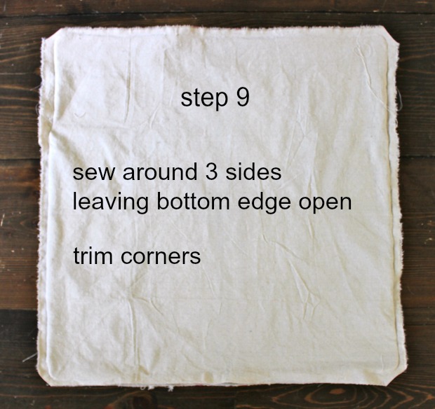 striped euro shams step 9