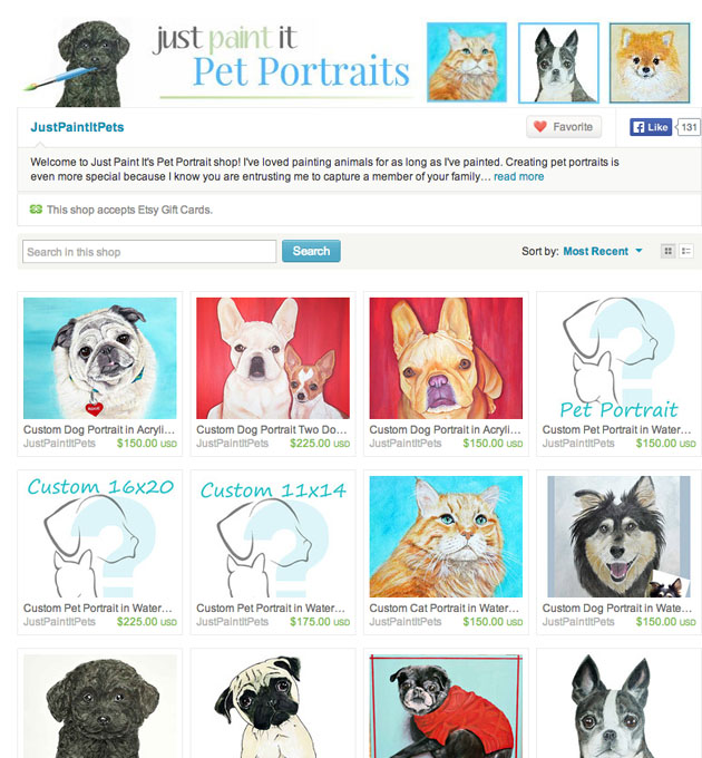 Just Paint It Pet Portraits
