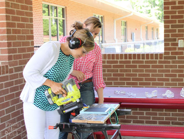 DIY Chalkboard Memo Board (4th grade project) | Pretty Handy Girl