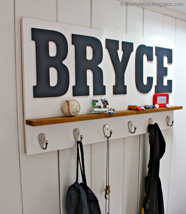 diy personalized wall shelf