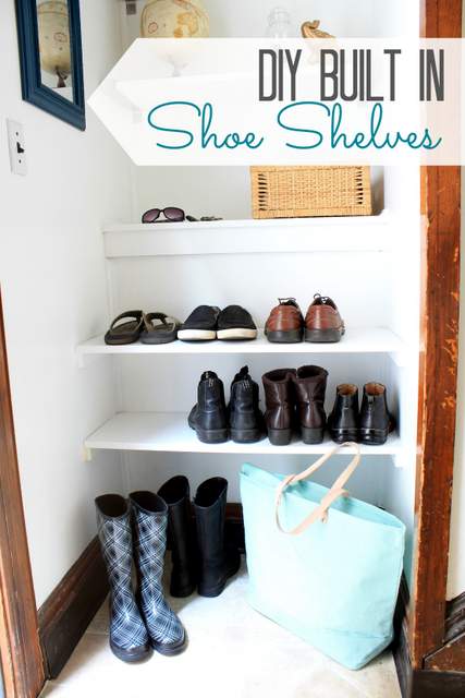 Built In Shoe Shelves