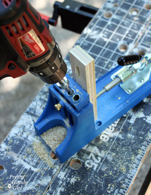 using kreg jig to drill pocket holes