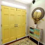 Benjamin Moore Yellow Highlighter Painted Interior Doors | Pretty Handy Girl