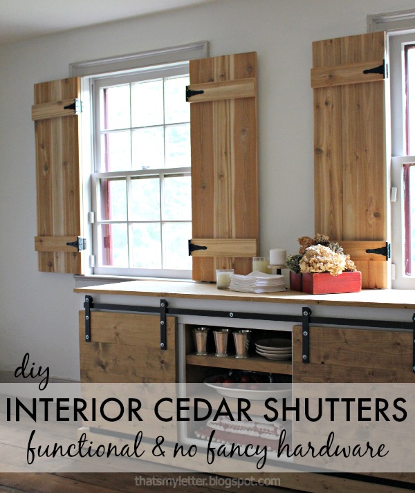 interior cedar shutters
