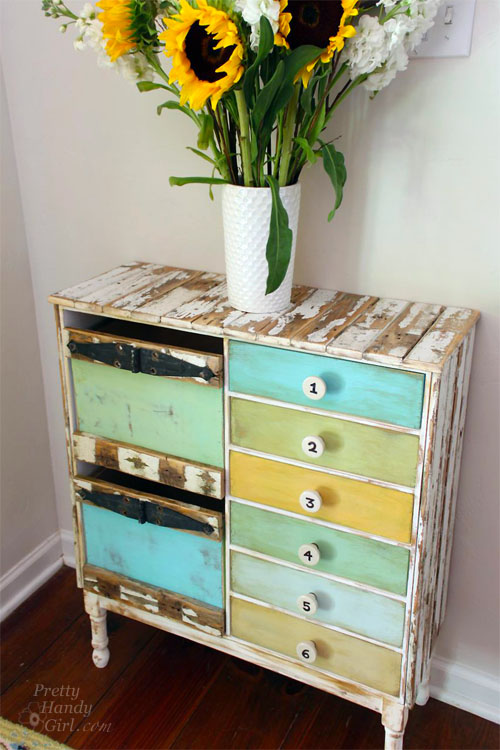 rustic ikea hacked cabinet