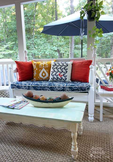 Screen Porch Decorated for Fall | Pretty Handy Girl